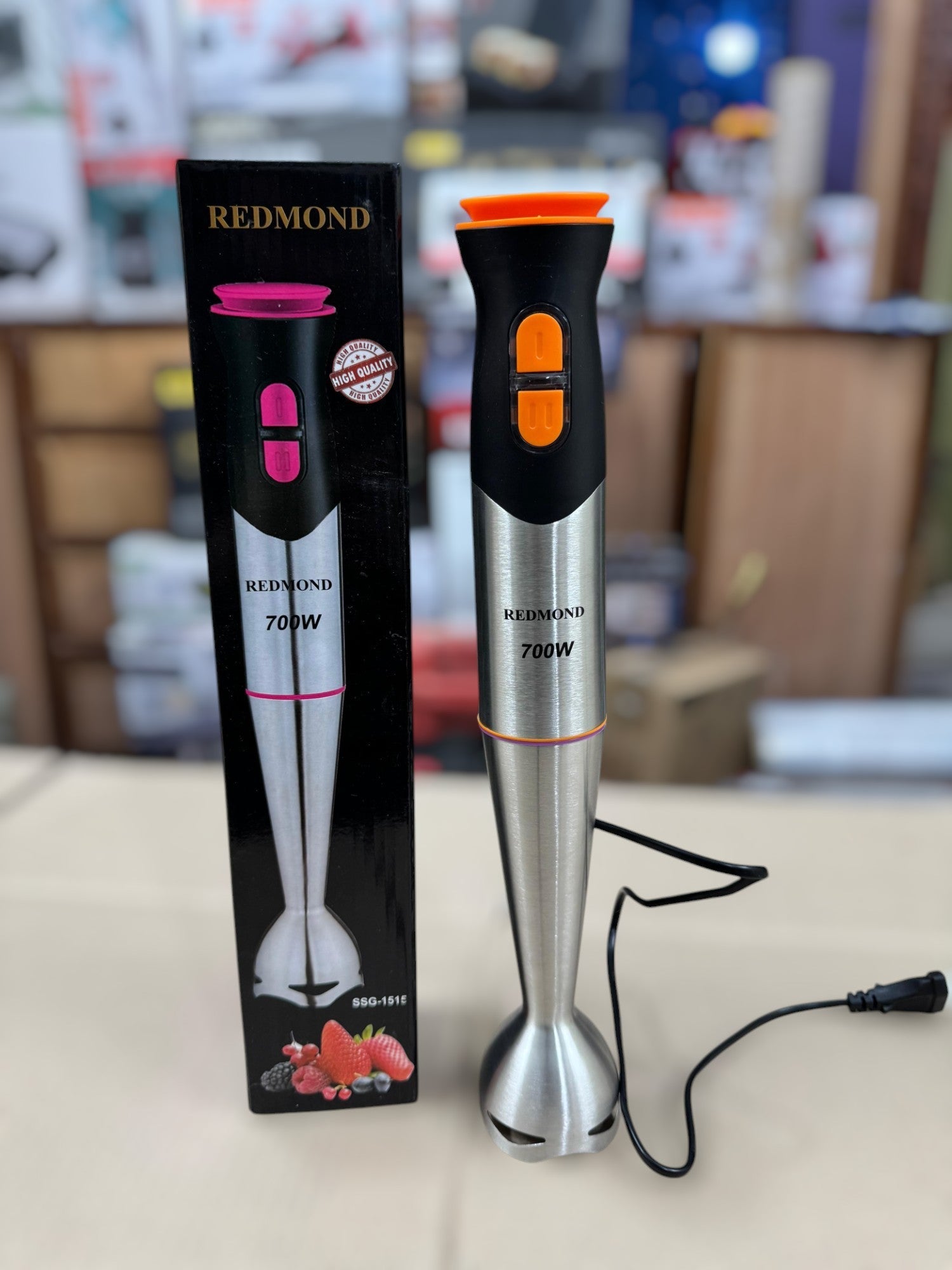 REDMOND stainless steel hand blender , Redmond 700W hand blender, model SSG-1515