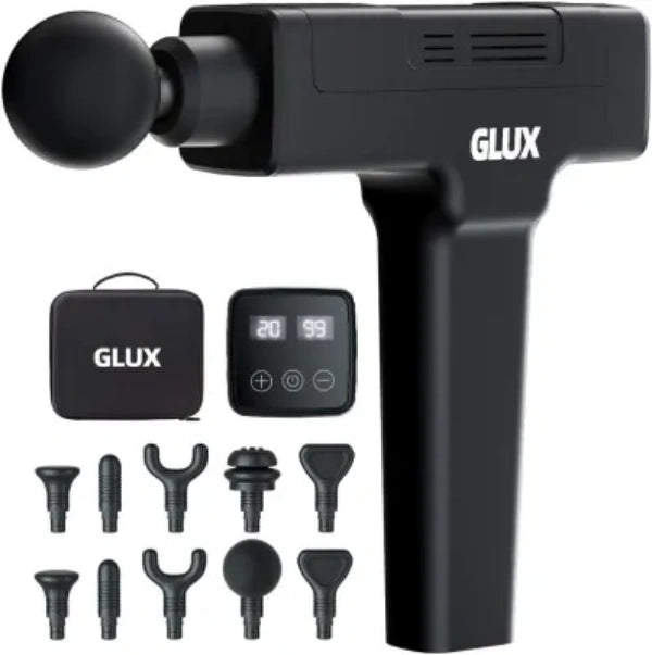 GLUX Deep Tissue Massage Gun With 20 Speed Levels MADE for USA