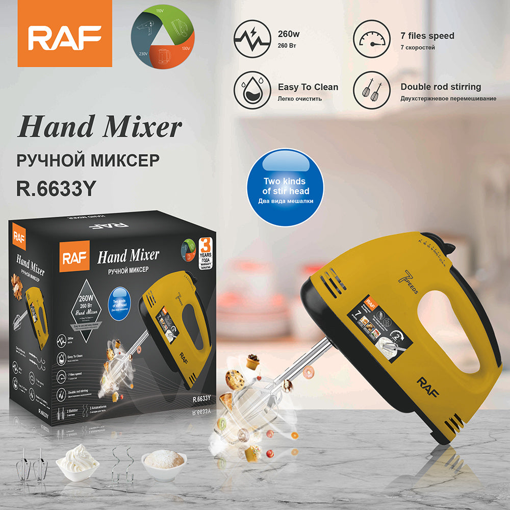 RAF R.6633 Hand Mixer / Egg Beater 260 watts