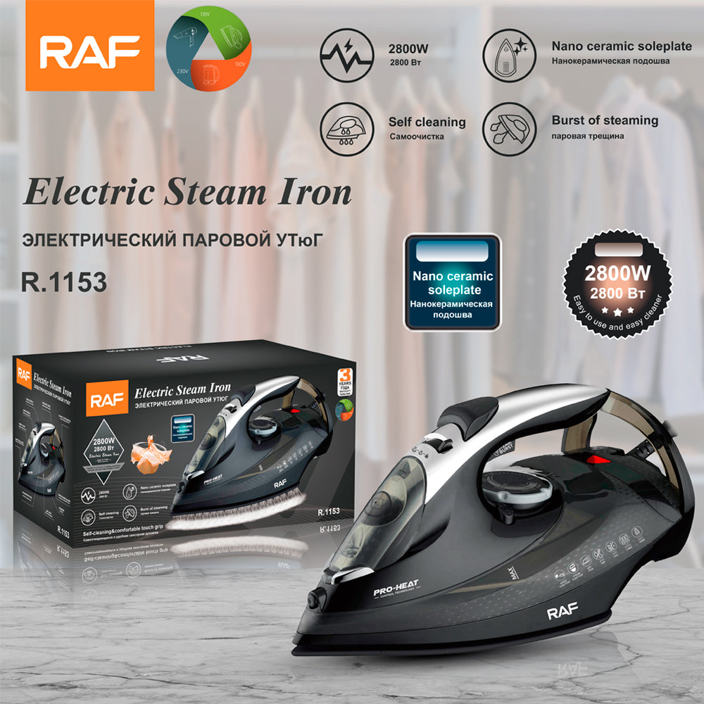Super Steam Iron RAF R.1153 2800 watts Highest Quality