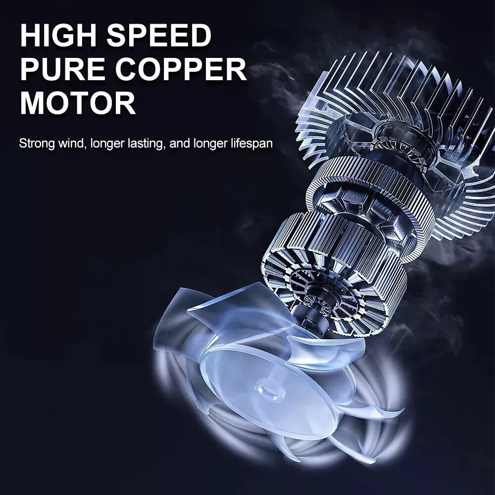 Storm Fan Jet TurboSweep Cordless Power Blower – Dual Battery Multi- Purpose Cleaner Electric Powerful Turbine Turbo Fan Upgraded Version Storm Turbo Fan Handheld Car Hair Dryer Cleaning Violent Air Gun Jet Fan