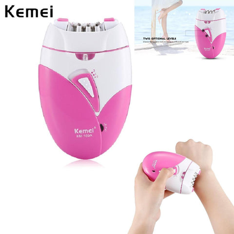 Kemei KM-189A Women Electric Epilator Shaver Rechargeable
